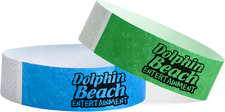 Dolphin-beach-entertainment-tyvek-wristbands